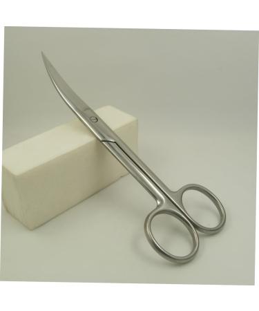 Curved Scissors for Eyebrows Facial Hair Scissors Men Nose Hair Trimmer Scissors Eyebrow Scissors Cosmetics Scissors Stainless Scissors face Man Double Eyelid Sticker medium Silver - Buy Online on GoSupps.com