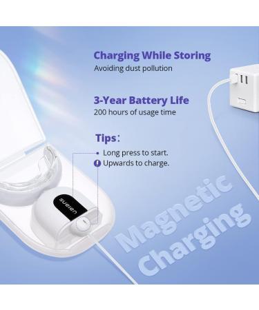 Ualans Teeth Whitening Kit - Professional 32 LED System with 3x4ml Bleaching Gel Soothing Gel - Safe & Painless 10-Minute Whitening for Bright White Teeth - Buy Online on GoSupps.com