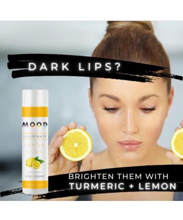 MOOD Brightening Lip Balm SPF 30 with Manuka Honey | 20% Cocoa + Shea Butter | Protects and Heals Sunburn (Lemon Turmeric) - Buy Online on GoSupps.com