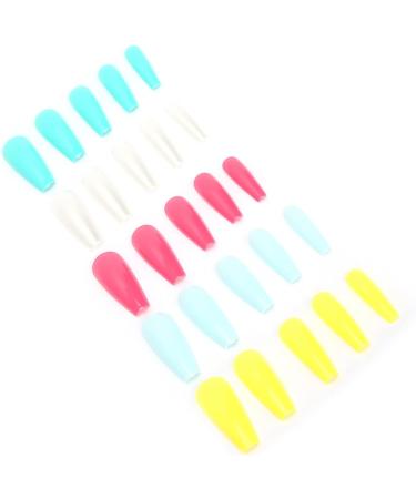Press On Nails Fake Nails Set Pure Color Full Cover Nail Tip False Nail Tip Girls Fake Nails Ballerina False Gel Nails Art Tips False Nails for Women Girls Kids DIY Nail (02) - Buy Online on GoSupps.com