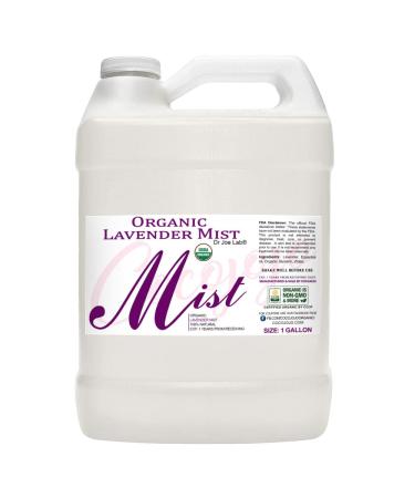 Organic Lavender Mist For Skincare - USDA Certified Organic- Moisturize Sensitive and Dry Skin -Mist for Relaxation - Soothing & Relaxing - Lavender Essential Oil & Glycerin Spray - (128 oz / 1 Gal) 128 Fl Oz (Pack of 1)