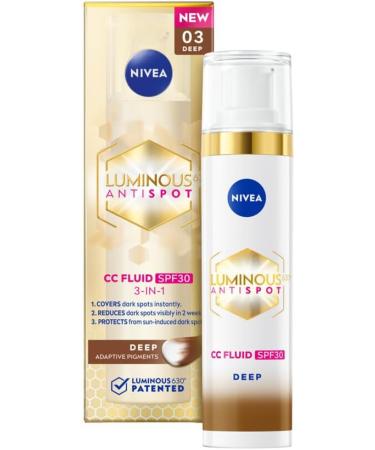 Nivea Cellular Luminous630 CC Fluid SPF 30 Dark 40 ml - Buy Online on GoSupps.com