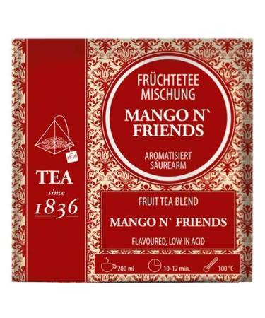 dethlefsen Fruit tea mixture Mango n Friends aromatizes 50 pyramid bags in a bag of 4 g