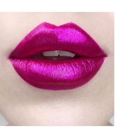 PAMO Metal lip color waterproof lipstick cosmetics lip color makeup lip glaze night shop non-fading lip gloss (STRIPPER PINK)