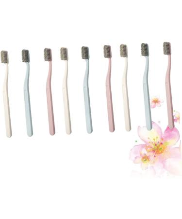 Hapinary 9 STK Hardhaar Toothbrush Set - Manual Oral Care Tools for Safe Travel | Nylon Toothbrushes for Adults - Buy Online on GoSupps.com