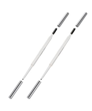 FOYTOKI 2pcs Brown Eyebrow Pencil Makeup Pencils Waterproof Eyebrow Pen Abs (shell) Cosmetic Tool