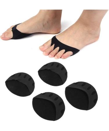 Foot Cushion Pointe Shoe Toe Pads - Pain Relief Forefoot Pads for High Heels (Black) - 2 Pairs - Buy Online on GoSupps.com