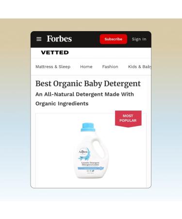 Natural Laundry Detergent Unscented - 100% Organic Vegan & Biodegradable - Safe for Babies Pets & Kids - EWG Certified (2 Pack - Buy Online on GoSupps.com