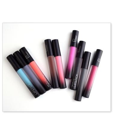 14-Color Matte Non-Stick Lip Glaze Set | 2PC Light & Dark Purple Lip Gloss | 12ml - Buy Online on GoSupps.com