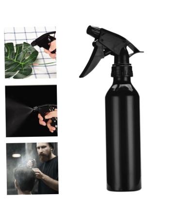 Portable Aluminium Alloy Hair Water Sprayer - 250ml Black Empty Spray Bottle for Barbers | Beauty Tools - Buy Online on GoSupps.com