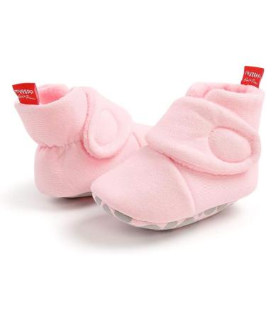 Matt Keely Baby Anti-Slip Soft Sole Slipper Booties | Pink Winter Boots 6-12 Months - Buy Online on GoSupps.com