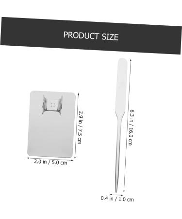 Palette Stick Scraper & Foundation Blending Tray - Essential Makeup Tools for Artists | 2 Sets Makeup Mixing Ring & Stainless Steel Supplies - Buy Online on GoSupps.com