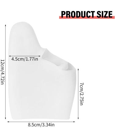 Volumoon Silicone Toe Caps - Bunion Pain Relief for Large Toes | Gel Toe Cushions for Calluses Corns & Friction (White) - Buy Online on GoSupps.com