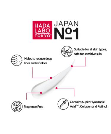 Hada Labo Tokyo Red Eye Cream 15ml - Anti-Wrinkle & Dark Circle Treatment - Retinol Formula for Day & Night Use - Reduces Puffiness & Bags - Buy Online on GoSupps.com