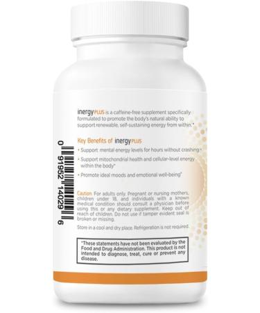 BB Company InergyPLUS | Energy Vitamins for Women | Natural Fatigue Support & Focus Supplements | B12 Folic Acid Rhodiola Cordyceps CoQ10 | 60 Ct Unflavored - Buy Online on GoSupps.com