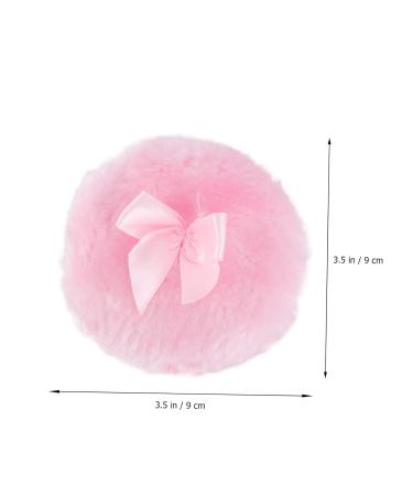 Housoutil 3pc Makeup Puff Set - Large Powder Puff & Talcum Powder Puff for Foundation | Vintage Hair Comb | Baby Pink - Buy Online on GoSupps.com