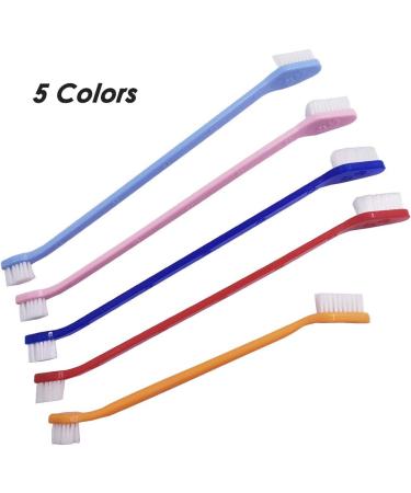 SourceTon Set of 15 Pet Toothbrush Set 5 Dual Headed Toothbrush Dog Toothbrush and 10 Finger Toothbrush for Dental Care of Dog & Cat - Buy Online on GoSupps.com