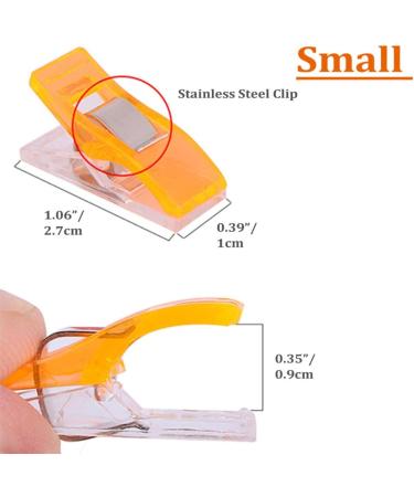 BigTeddy 100pcs Sewing Clips for Quilting & Binding Hem - Assorted Colors Set with Case | Multipurpose Sewing Tools - Buy Online on GoSupps.com