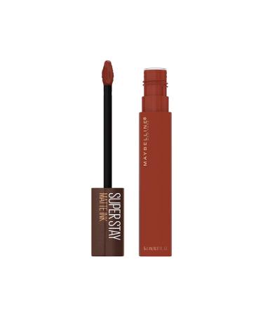 Maybelline New York SuperStay Matte Ink Liquid Lipstick  Coffee Edition  Cocoa Connoisseur  0.17 Ounce 270 COCOA CONNOISSEUR 0.17 Fl Oz (Pack of 1)