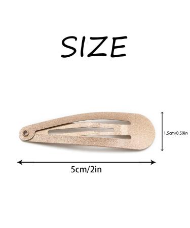 Dofash 5CM Metal Snap Hair Clips for Women - 12 Count Caramel Blonde Hair Barrettes and Grips - Buy Online on GoSupps.com