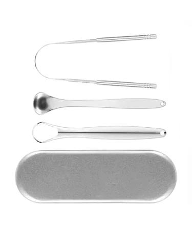 Ergonomic Stainless Steel Tongue Scraper for Adults & Children | Effective Mouth Care Tool - Buy Online on GoSupps.com