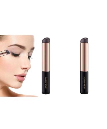 Lesunbak silicone lip brush |Portable highly elastic silicone lip gloss brushstroke shiny make -up brush tools for lipstick concealer eyeshadow for wedding dating traveling everyday life 2 pcs