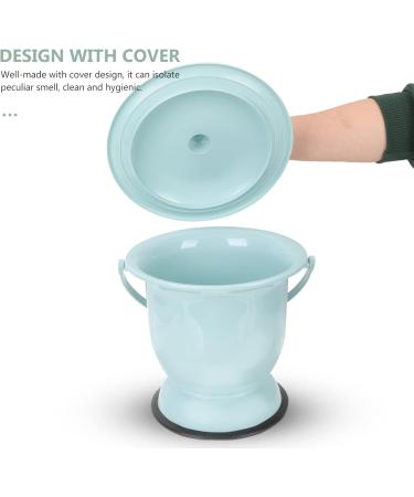 Chamber Pot Bedpan Urinal Bottle Urine Pots Potty Pee Bucket Bedside Urinal Toilet Portable Potty Toilet Sturdy for Old People Camping Blue - Buy Online on GoSupps.com
