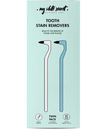 My White Secret Tooth Stain Remover - Effective Discoloration & Tartar Cleaner - 2 Easy Application Pieces - Brighten Your Smile - Buy Online on GoSupps.com