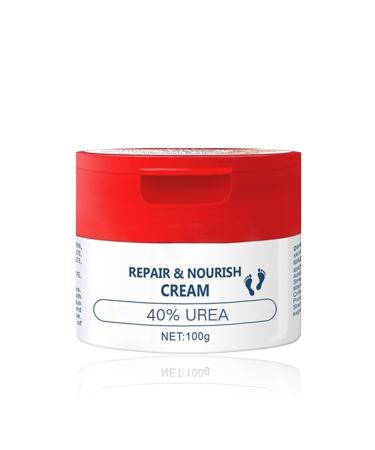 40% Urea Cream - Foot Cream for Cracked Heels and Dry Skin - Cracked Heel Repair Cream with 40% Urea and 2% Salicylic Acid - Urea Foot Cream for Callus Remover - Nourishes Soften for Feet Knees Hand