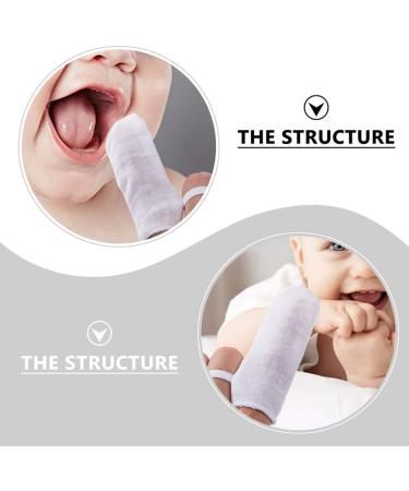 EXCEART Newborn Wipes Finger Toothbrush 18Pcs - Infant Mouth Clean Gauze Toothbrushes for Teething & Oral Cleaning - Buy Online on GoSupps.com