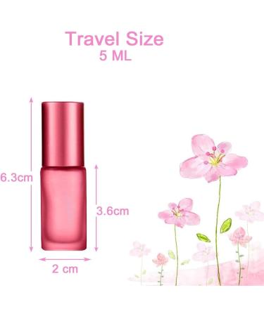 Buy 4PCs 5ml Colored Roll On Bottles | Essential Oils Glass Roller Bottles with Stainless Steel Balls - Perfect for Essential Oils - Buy Online on GoSupps.com