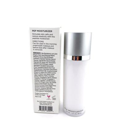 MJF Beauty & Health Pep Moisturizer - Organic Anti-Aging Face Cream with Peptides Vitamins A C E & B5 for Radiant Skin - 1.01 oz / 30 ml - Buy Online on GoSupps.com