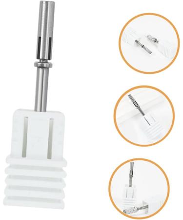 Healeved Nail Shank Stainless steel Bitstock replacement head polisher nail bits manicure sanding heads Nail flakes nail drill bits polishing head supplies manicure nail art tools portable - Buy Online on GoSupps.com