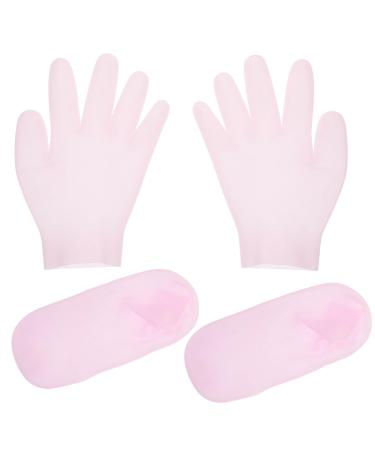 Beaupretty Moisturizing Gloves and Socks Gel Spa Socks Moisturizing Gloves Overnight Lotion Gloves and Socks Soften Repairing Dry Cracked