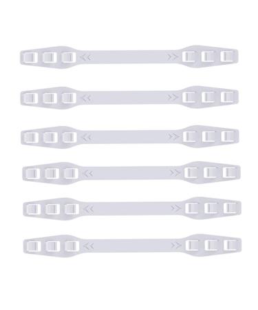 10 pieces of mask holder Elastic mask holder to relieve the ears over the neck and back of the head - slip -resistant mask extension washable to extend the mouth protection holder (10PC white)