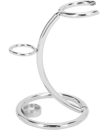 Stainless Steel Shaving Brush & Razor Stand - Men's Razor Tool Holder for Secure Storage (Silver) - Buy Online on GoSupps.com