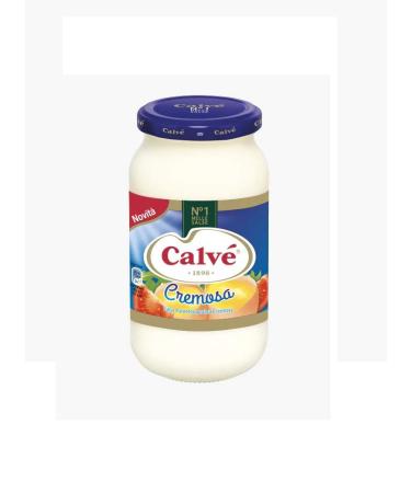 Calvè Cremosa Mayonnaise Classic Mayo Salsa pour Frites Sauce de Table en Verre 439 g