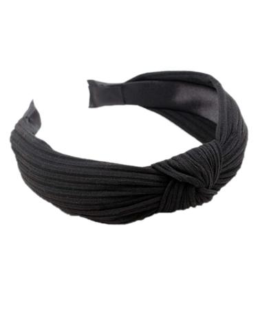 Women's Wide Plain Headbands Knot Turban Hard Headband Hair Band Hair Accessories for Women Girls