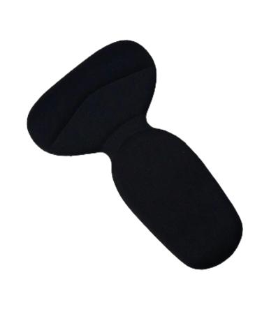 T Shape Sponge Heel Stickers Shoe Cushion Heel for Shoes High Heels Inserts Heel Pads Shoe Adjuster Women Half Insoles (Color : Black)