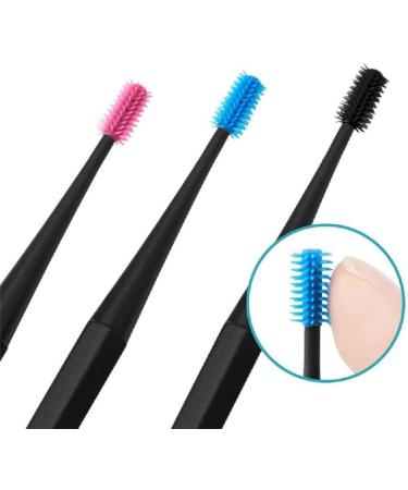 3pcs Micro-Bristle Reusable Ear Cleaner | Silicone Double Head Ear Pick for Earwax Removal | Spiral Design - Mixed - Buy Online on GoSupps.com