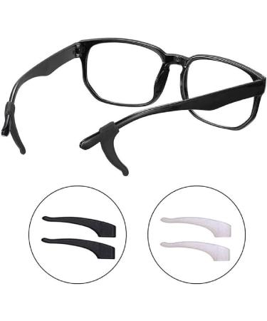 Timripri 16 Pairs Anti-Slip Silicone Glasses Holders - Elastic Ear Pads & Hooks for Reading Glasses & Sunglasses (Black & White) - Buy Online on GoSupps.com