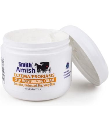 Smith Amish Eczema-Psoriasis Moisturizing Cream with Colloidal Oatmeal & Vitamin B5 - 4 oz - Buy Online on GoSupps.com