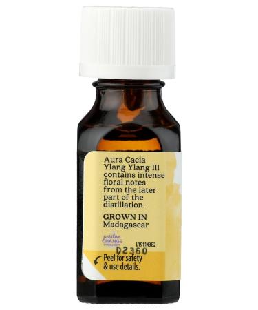 AURA CACIA Ylang Ylang Essential Oil 0.5 oz - Pure Aromatherapy Oil for Relaxation & Wellness - Buy Online on GoSupps.com