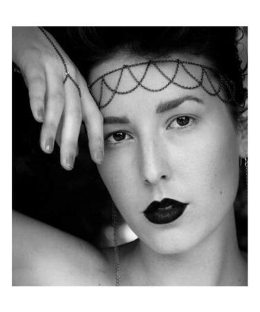 Chicque Boho Black Head Chain Hair Jewelry for Women - Tassel Wedding & Festival Accessories - Buy Online on GoSupps.com