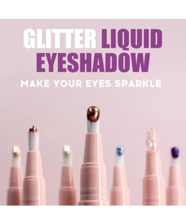 Liquid Glitter Eyeshadow & Eyeliner | Long-Lasting Dual Purpose Glitter | Quick-Drying Crystal Cosmetics (07#) - Shop Internationally - Buy Online on GoSupps.com