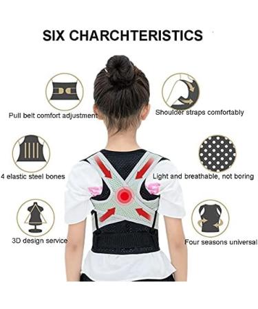 ZUIAI Lumbar Posture Corrector for Back Brace Adjustable Back Support Belt Shoulder Protection Posture Corset Adult(Gray L) Large Grey - Buy Online on GoSupps.com