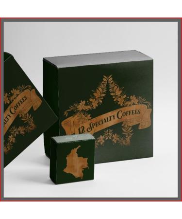 Green Coffee Co Specialty Coffees of Christmas | 12 Bag Gift Box Set Assorted varieties have been freshly roasted and ground specifically for this box. (1 pack bags) Count (Pack 1) - Buy Online on GoSupps.com