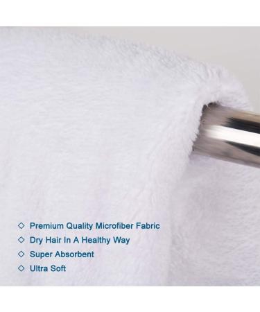 Kinhwa Hairurban Microfiber Hair Turban Towel - Quick Dry Super Absorbent Soft 3 Pack with 2 Buttons - Perfect for Long Hair & All Hair Types - Buy Online on GoSupps.com