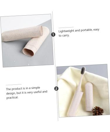 Buy PartyKindom 4 Pcs Travel Toothbrush Set - Sensitive Heads Durable PP Material | International Shipping Available - Buy Online on GoSupps.com