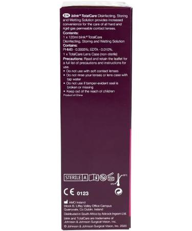 Total Care Gas Permeable & Hard Lens Disinfecting Solution 120ml - Buy Online on GoSupps.com